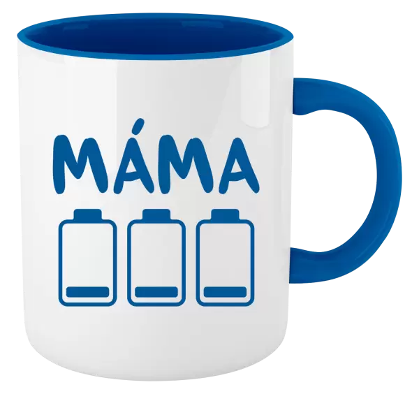 Hrnek Máma - vybité baterky