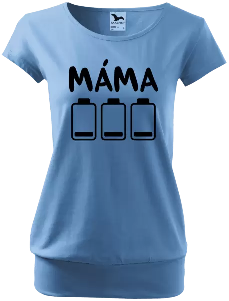 Dámské tričko Máma - vybité baterky