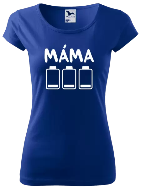 Dámské tričko Máma - vybité baterky