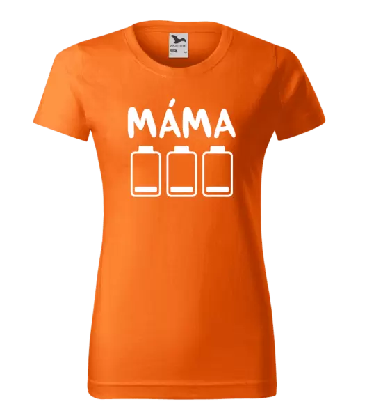 Dámské tričko Máma - vybité baterky