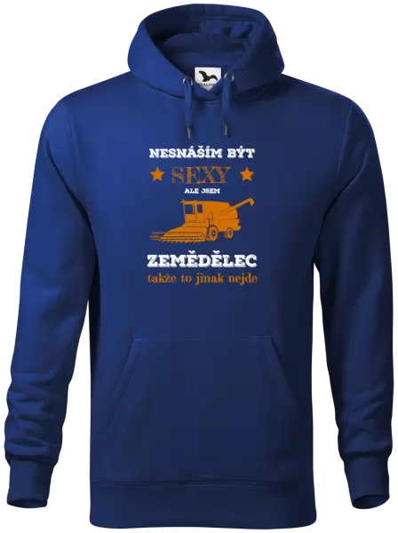 Pánská mikina Nesnáším být sexy, ale jsem zemědělec