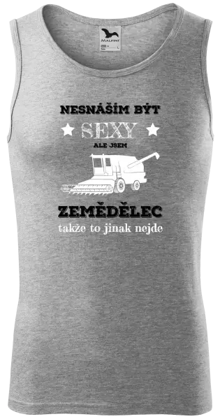 Pánské tílko Nesnáším být sexy, ale jsem zemědělec
