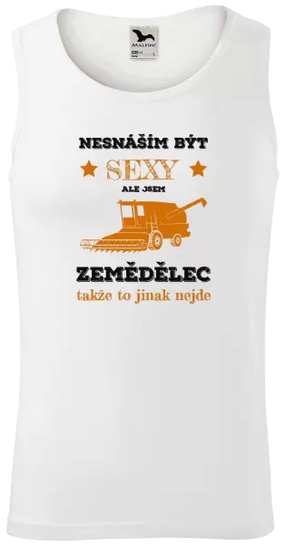 Pánské tílko Nesnáším být sexy, ale jsem zemědělec