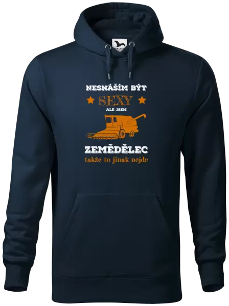 Pánská mikina Nesnáším být sexy, ale jsem zemědělec