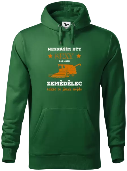 Pánská mikina Nesnáším být sexy, ale jsem zemědělec