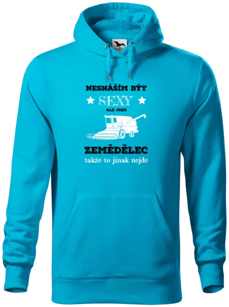 Pánská mikina Nesnáším být sexy, ale jsem zemědělec