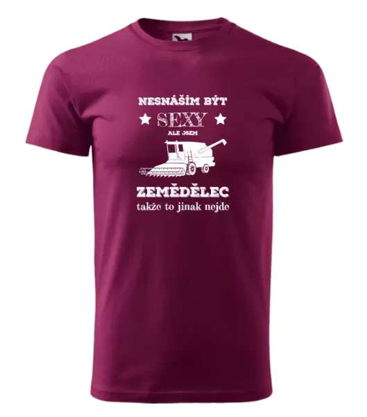 Pánské tričko Nesnáším být sexy, ale jsem zemědělec