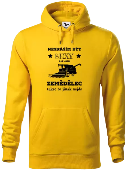 Pánská mikina Nesnáším být sexy, ale jsem zemědělec