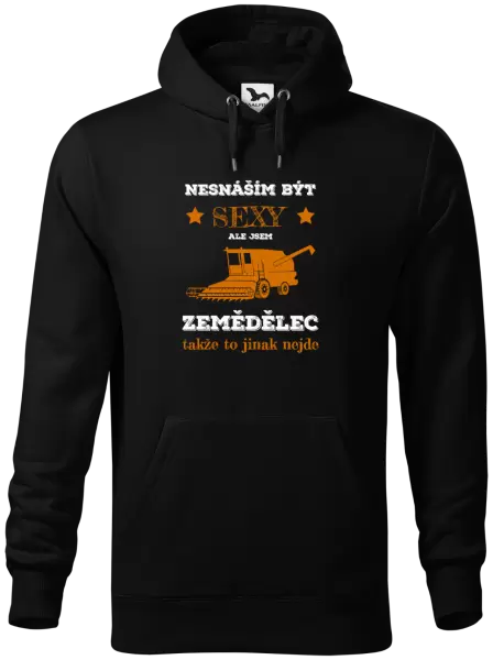 Pánská mikina Nesnáším být sexy, ale jsem zemědělec