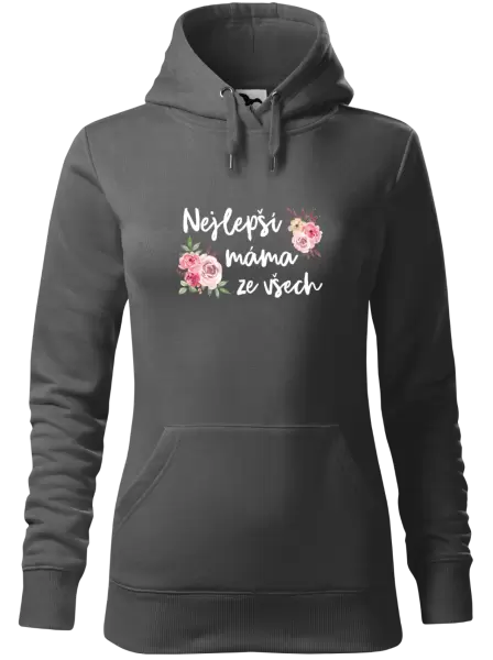 Dámská mikina Nejlepší máma ze všech - květiny