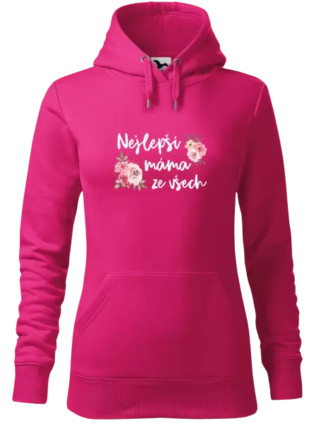 Dámská mikina Nejlepší máma ze všech - květiny