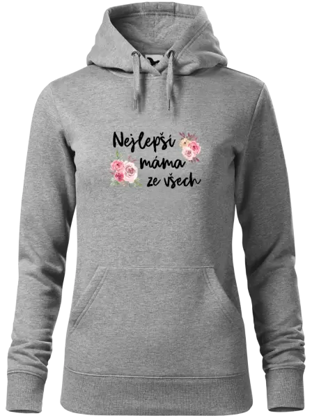 Dámská mikina Nejlepší máma ze všech - květiny