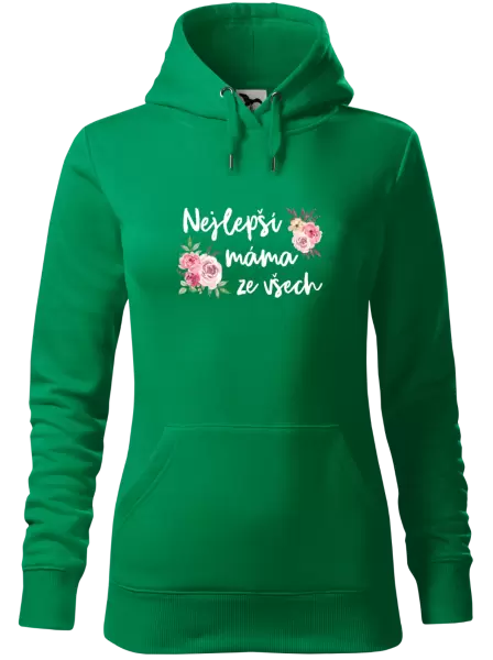Dámská mikina Nejlepší máma ze všech - květiny