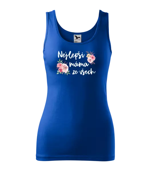 Dámské tílko Nejlepší máma ze všech - květiny