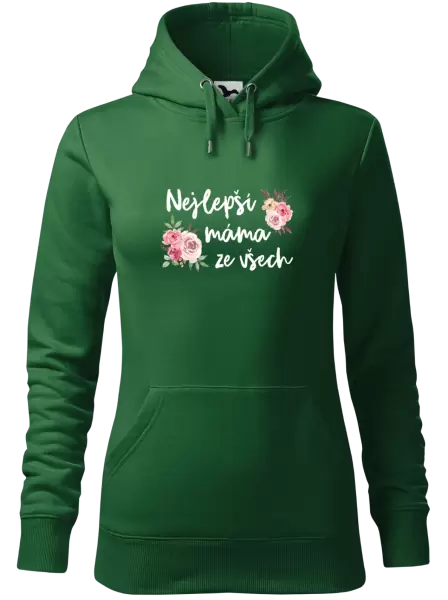 Dámská mikina Nejlepší máma ze všech - květiny