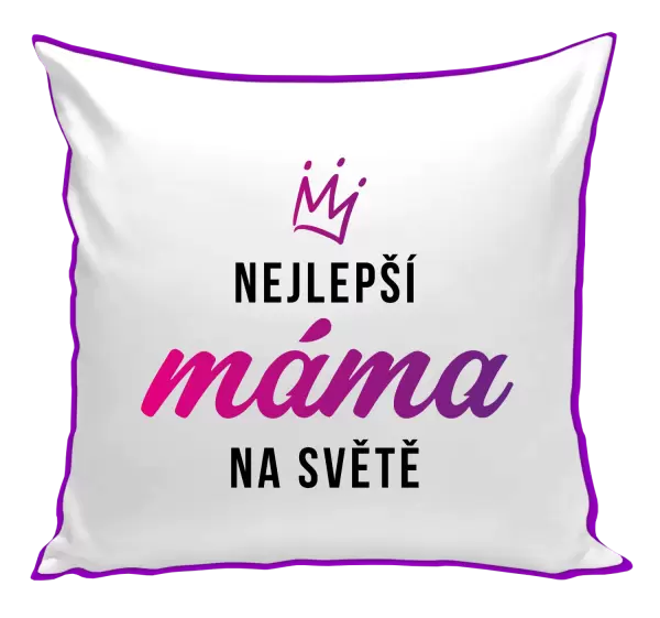 Polštář Nejlepší máma na světě - korunka