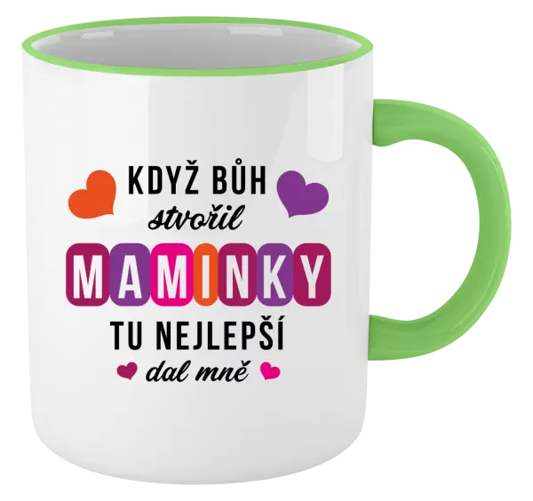 Hrnek Když Bůh stvořil maminky