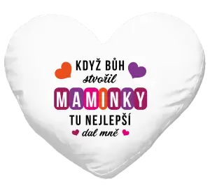 Polštář Když Bůh stvořil maminky