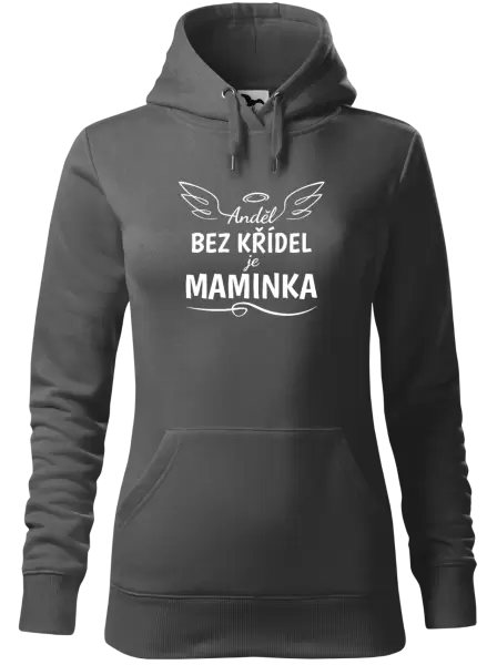Dámská mikina Anděl bez křídel je maminka