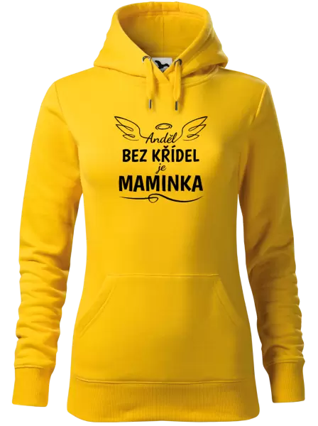 Dámská mikina Anděl bez křídel je maminka