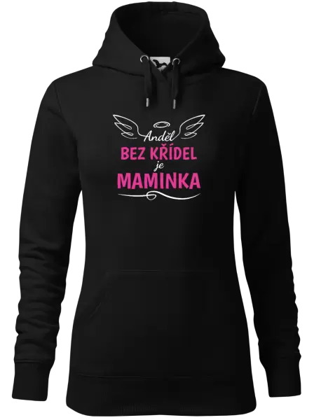 Dámská mikina Anděl bez křídel je maminka