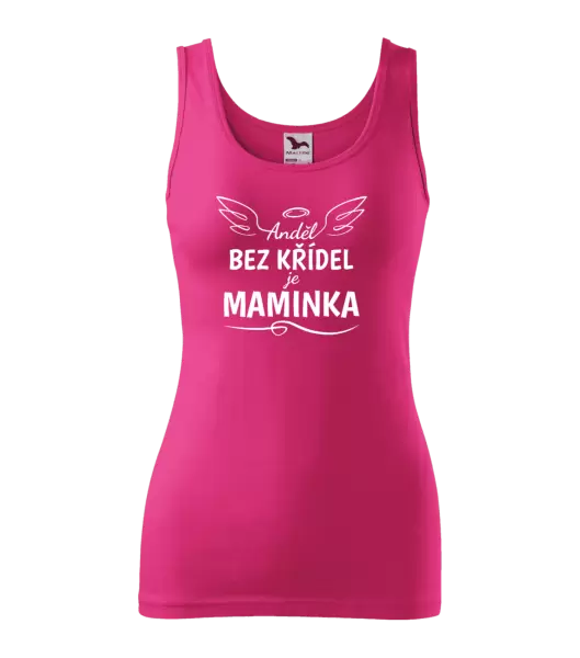 Dámské tílko Anděl bez křídel je maminka