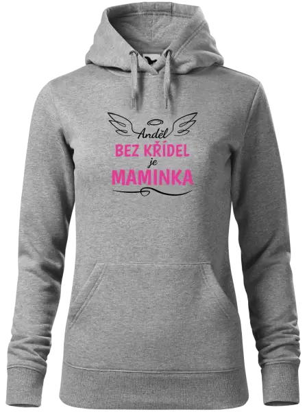 Dámská mikina Anděl bez křídel je maminka