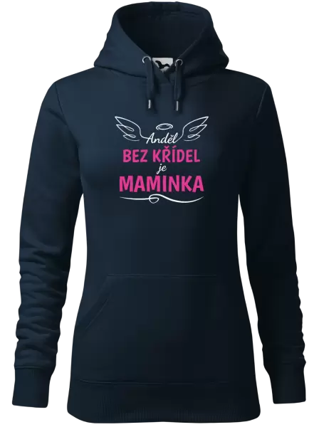 Dámská mikina Anděl bez křídel je maminka