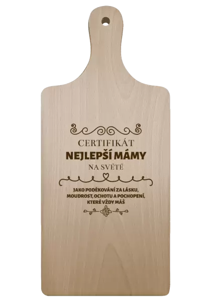 Prkénko Certifikát nejlepší mámy na světě