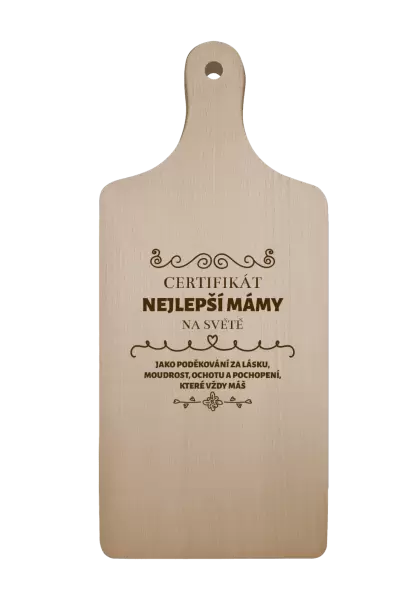 Prkénko Certifikát nejlepší mámy na světě