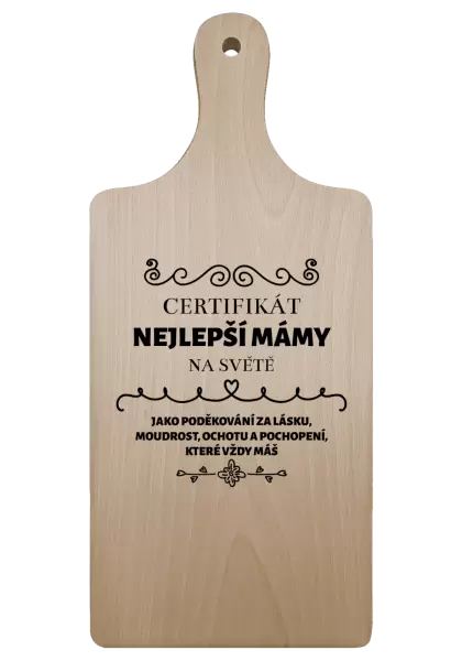 Prkénko Certifikát nejlepší mámy na světě