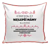 Polštář Certifikát nejlepší mámy na světě