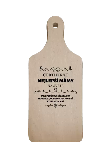 Prkénko Certifikát nejlepší mámy na světě