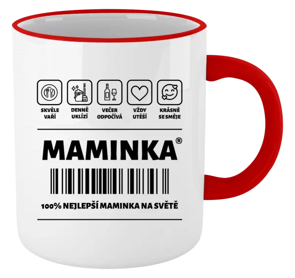 Hrnek Čárový kód - maminka