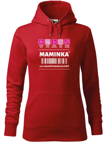 Dámská mikina Čárový kód - maminka