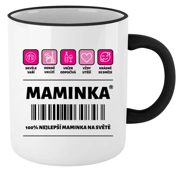 Hrnek Čárový kód - maminka