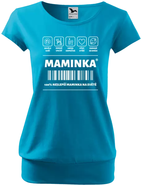 Dámské tričko Čárový kód - maminka