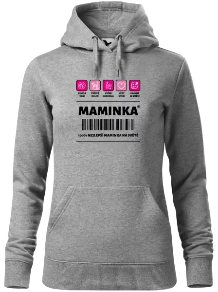 Dámská mikina Čárový kód - maminka