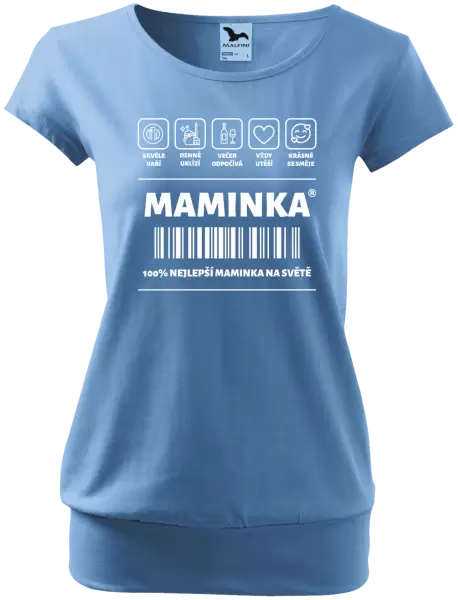 Dámské tričko Čárový kód - maminka