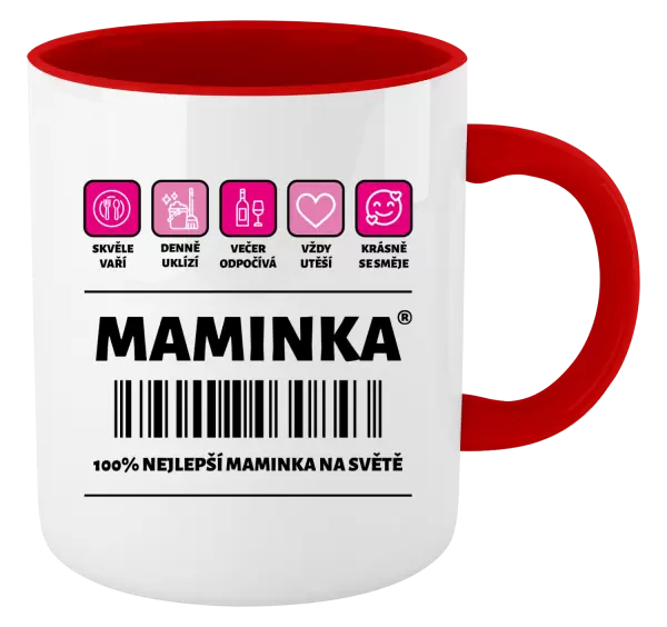 Hrnek Čárový kód - maminka