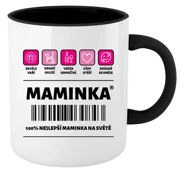 Hrnek Čárový kód - maminka