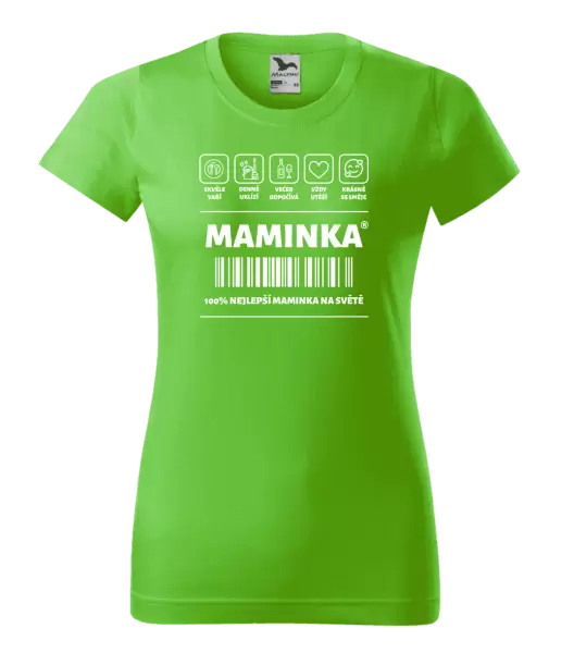 Dámské tričko Čárový kód - maminka