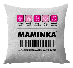 Polštář Čárový kód - maminka