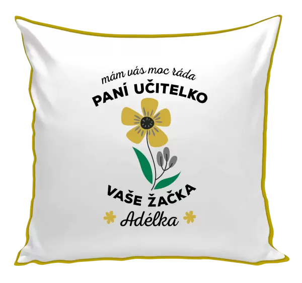 Polštář Mám Vás moc ráda, paní učitelko