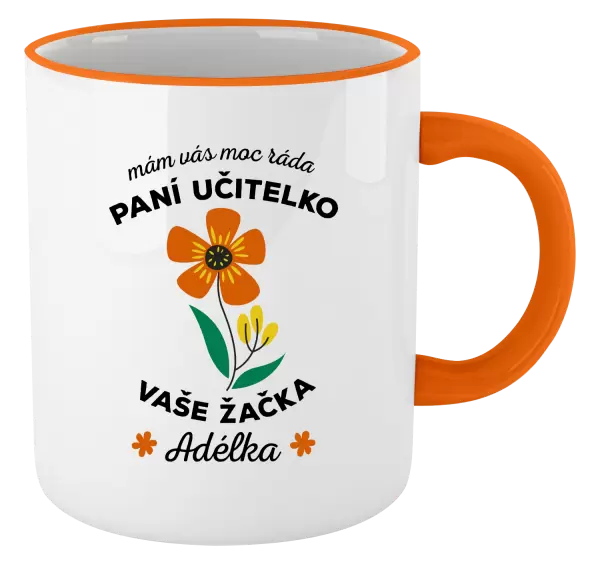 Hrnek Mám Vás moc ráda, paní učitelko