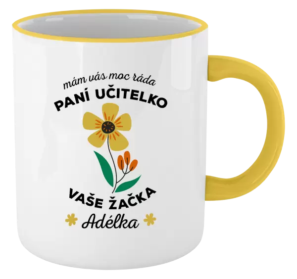 Hrnek Mám Vás moc ráda, paní učitelko