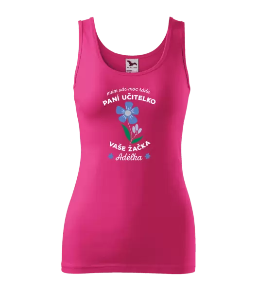 Dámské tílko Mám Vás moc ráda, paní učitelko