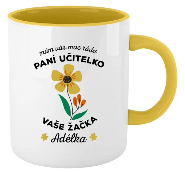 Hrnek Mám Vás moc ráda, paní učitelko