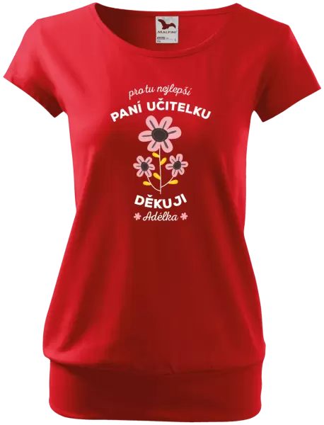 Dámské tričko Pro tu nejlepší paní učitelku