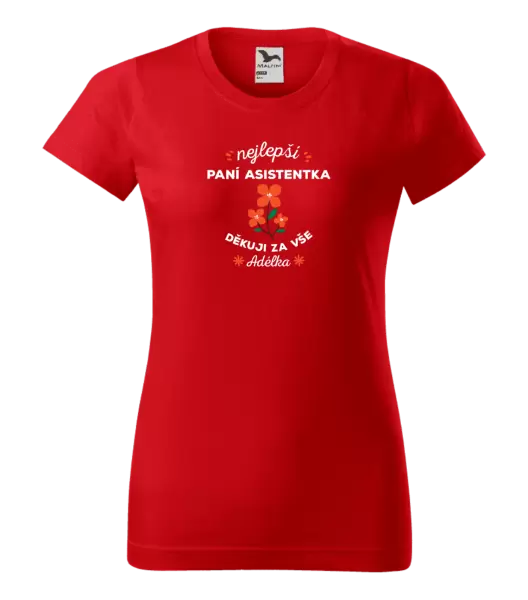 Dámské tričko Nejlepší paní asistentka
